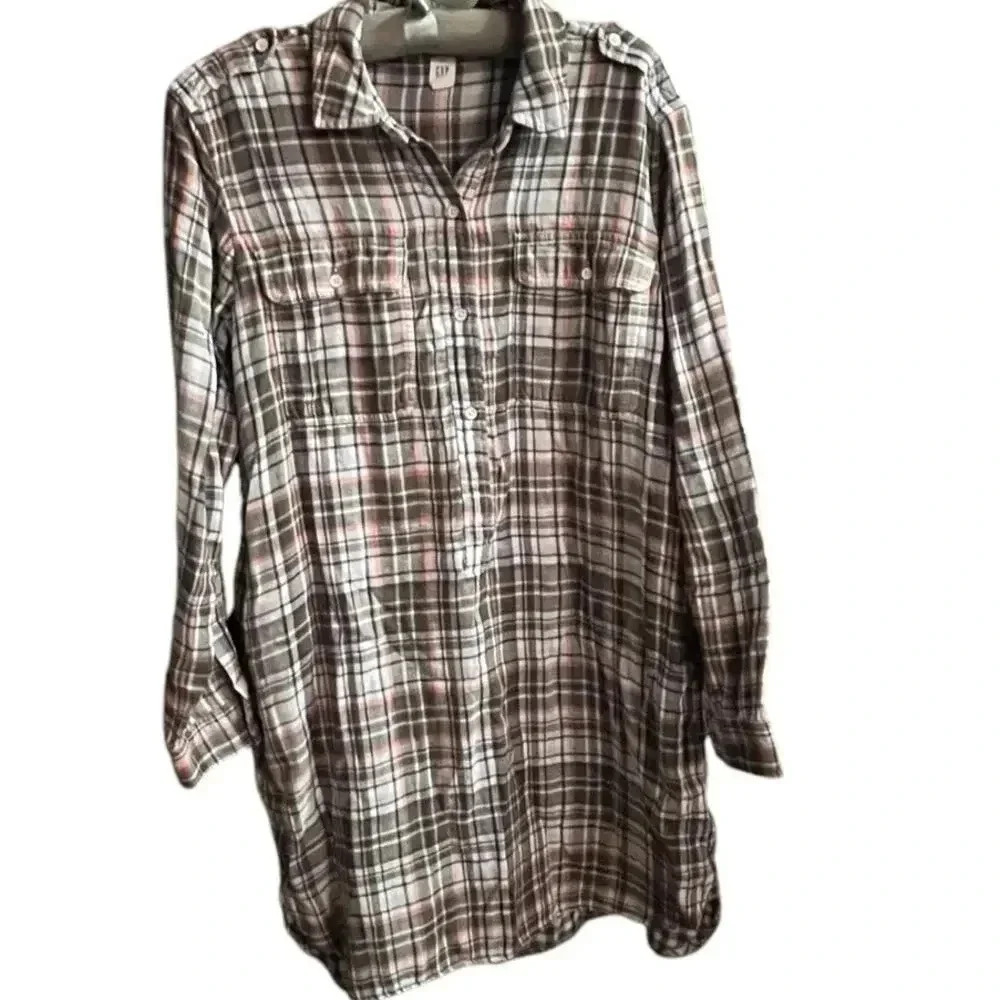 Plaid Shirt Dress